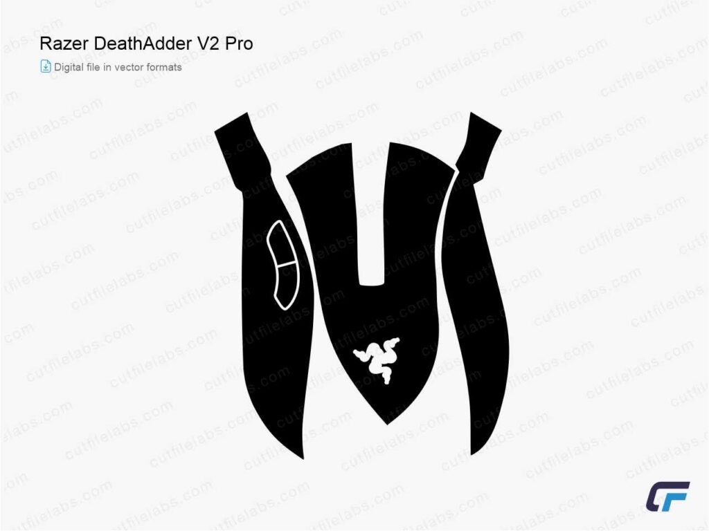 Razer DeathAdder V2 Pro Cut File Template