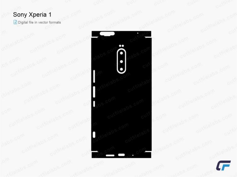 Sony Xperia 1 (2019) Cut File Template