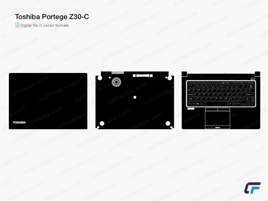 Toshiba Portege Z30-C Cut File Template