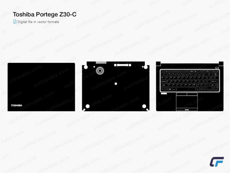 Toshiba Portege Z30-C (2014) Cut File Template