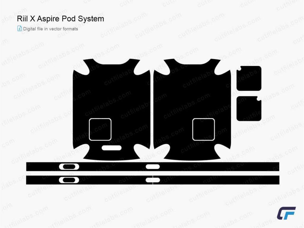 Riil X Aspire Pod System Cut File Template
