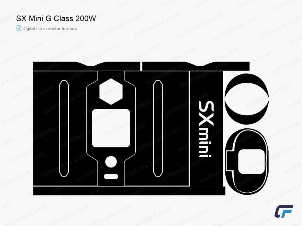 SX Mini G Class 200W Cut File Template