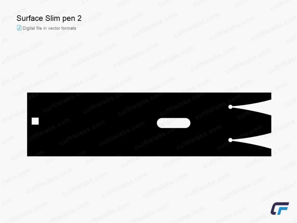 Surface Slim Pen 2 Cut File Template