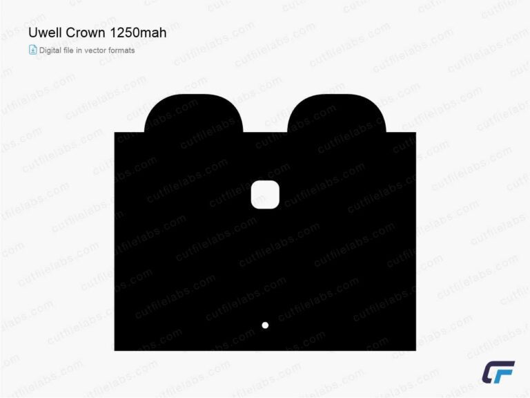 Uwell Crown 1250mah (2019) Cut File Template
