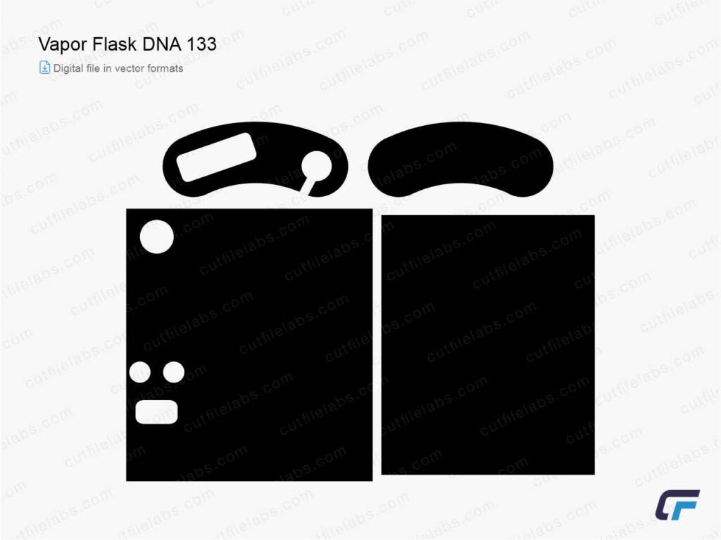 Vapor Flask DNA 133 Cut File Template