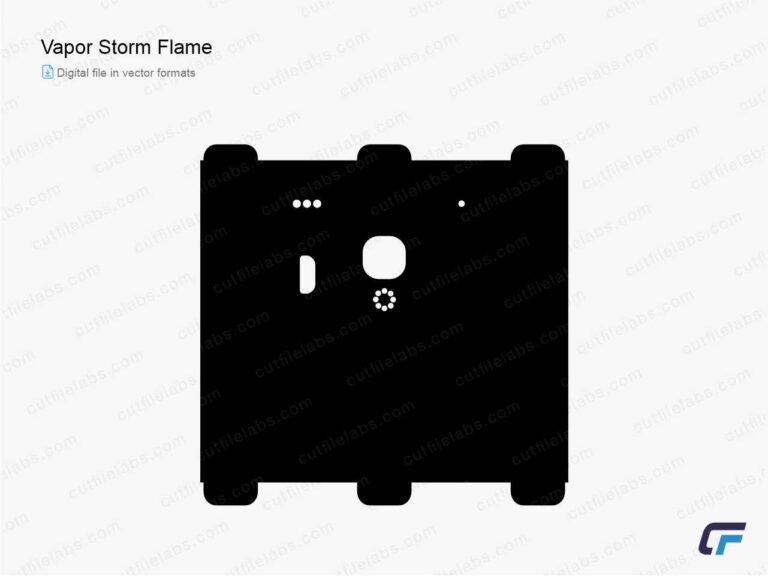 Vapor Storm Flame Cut File Template