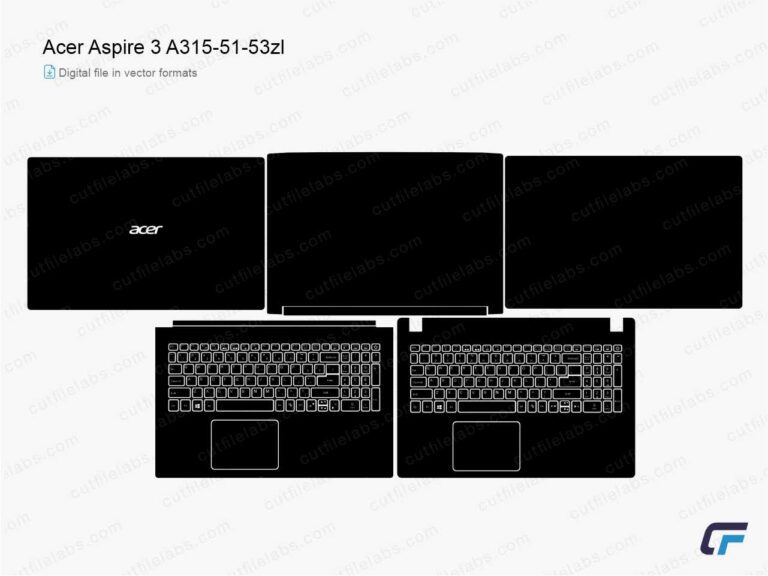 Acer Aspire 3 A315-51-53zl (2017) Cut File Template
