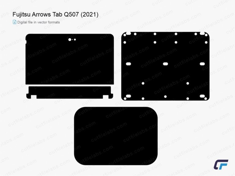 Fujitsu Arrows Tab Q507 (2021) Cut File Template