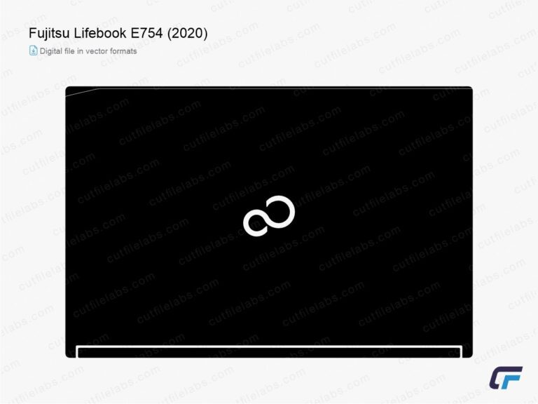 Fujitsu LifeBook E754 (2020) Cut File Template