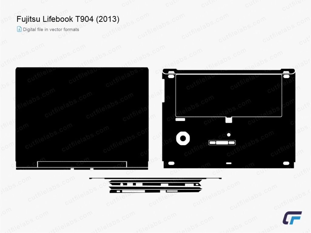 Fujitsu LifeBook T904 (2013) Cut File Template