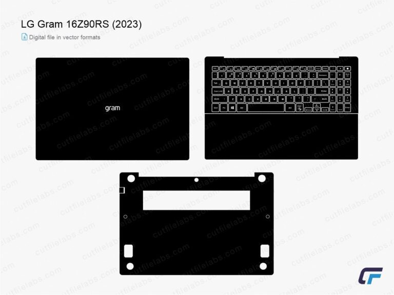 LG Gram 16Z90RS (2023) Cut File Template