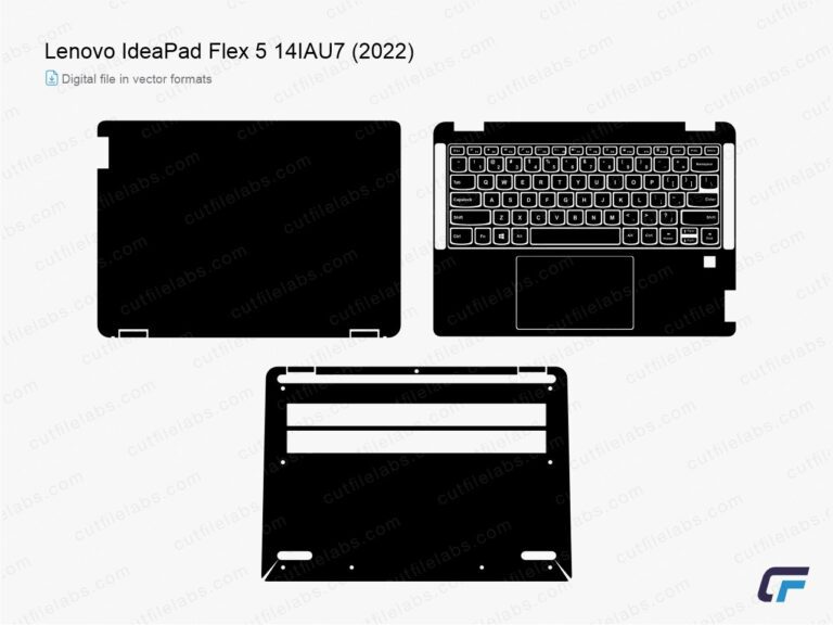 Lenovo IdeaPad Flex 5 14IAU7 (2022) Cut File Template