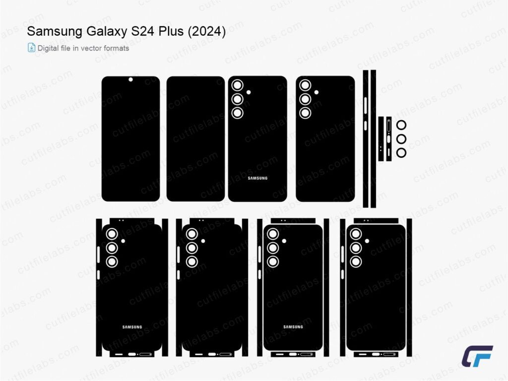 Samsung Galaxy S24 Plus (2024) Cut File Template