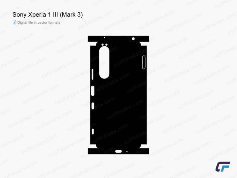 Sony Xperia 1 III (Mark 3) (2021) Cut File Template