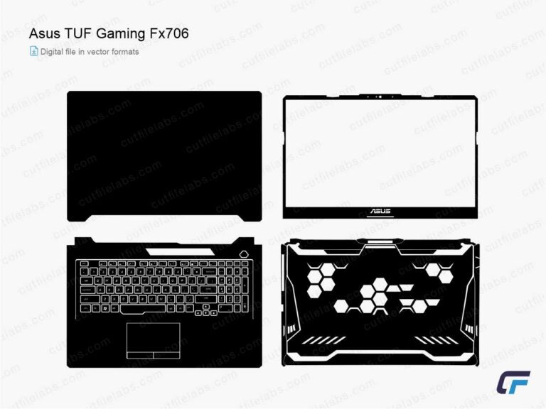 Asus TUF Gaming FX706 (2022) Cut File Template