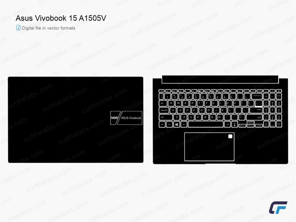 Asus VivoBook 15 A1505V (2023) Cut File Template
