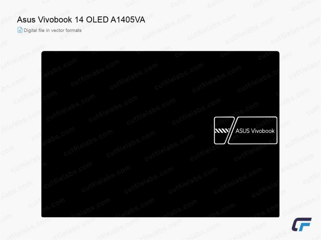 Asus VivoBook 14 OLED A1405VA (2023) Cut File Template