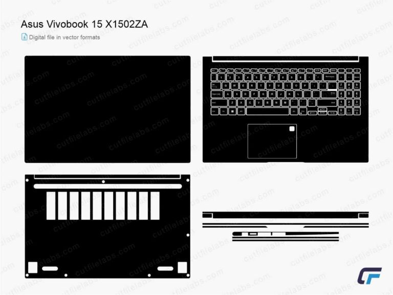 Asus VivoBook 15 X1502ZA (2022) Cut File Template