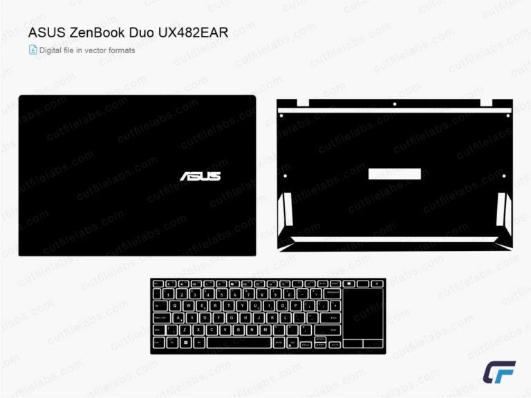 Asus ZenBook Duo UX482EAR (2021) Cut File Template