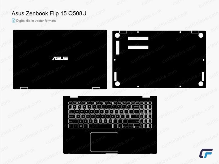 Asus ZenBook Flip 15 Q508U (2022) Cut File Template