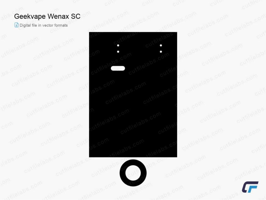 Geekvape Wenax SC Cut File Template