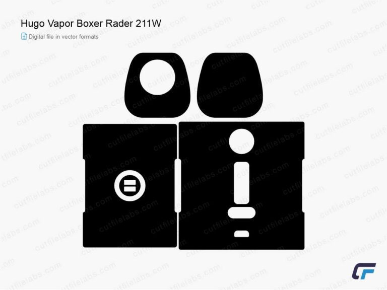 Hugo Vapor Boxer Rader 211W Cut File Template