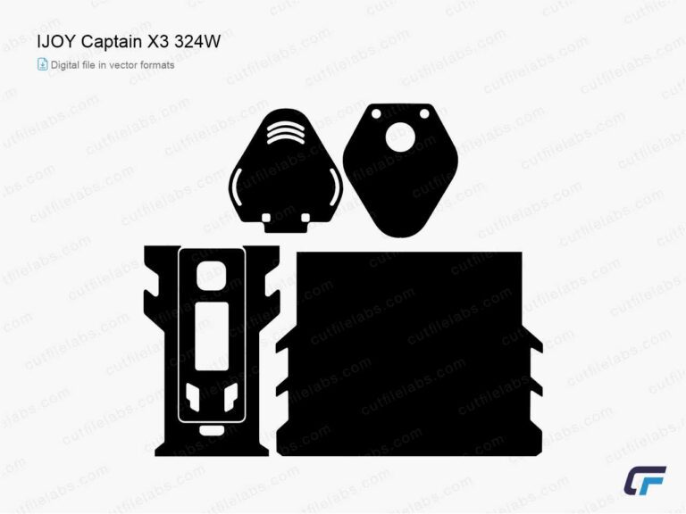 IJOY Captain X3 324W Cut File Template