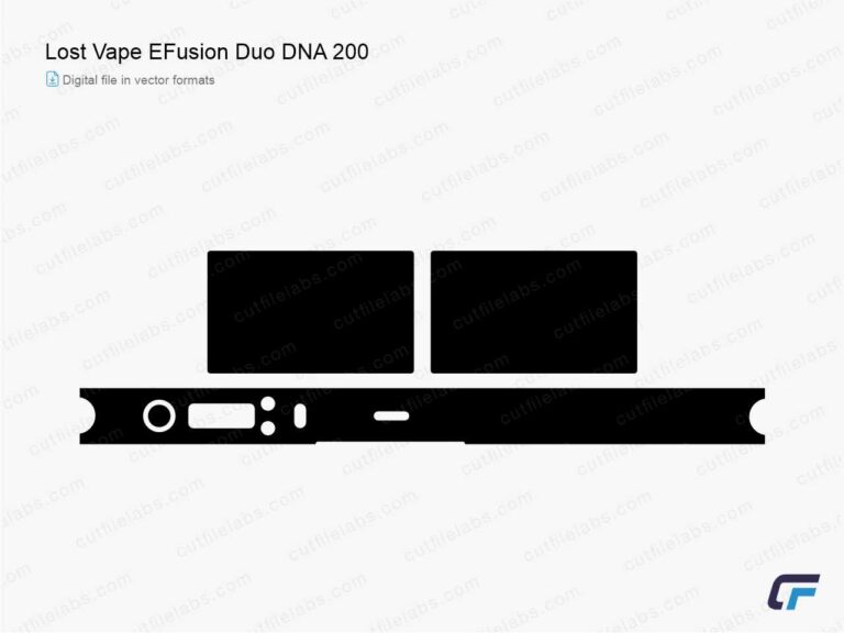 Lost Vape EFusion Duo DNA 200 Cut File Template