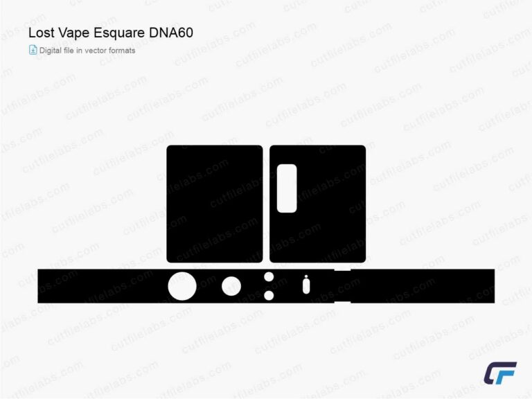 Lost Vape Esquare DNA60 Cut File Template
