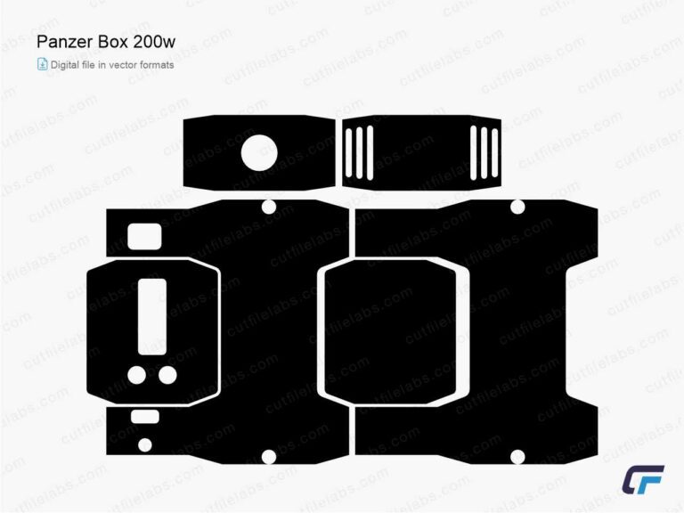 Panzer Box 200w Cut File Template