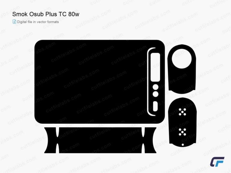 Smok Osub Plus TC 80w Cut File Template