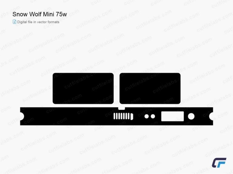 Snow Wolf Mini 75w Cut File Template