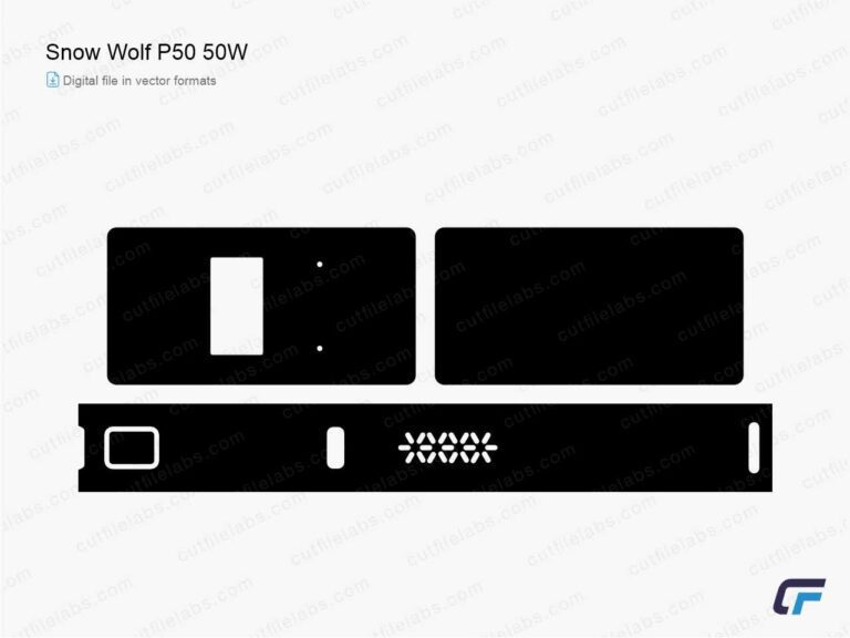 Snow Wolf P50 50W Cut File Template