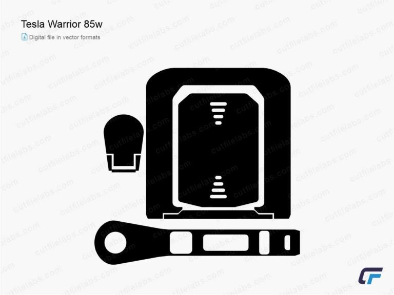Tesla Warrior 85w Cut File Template