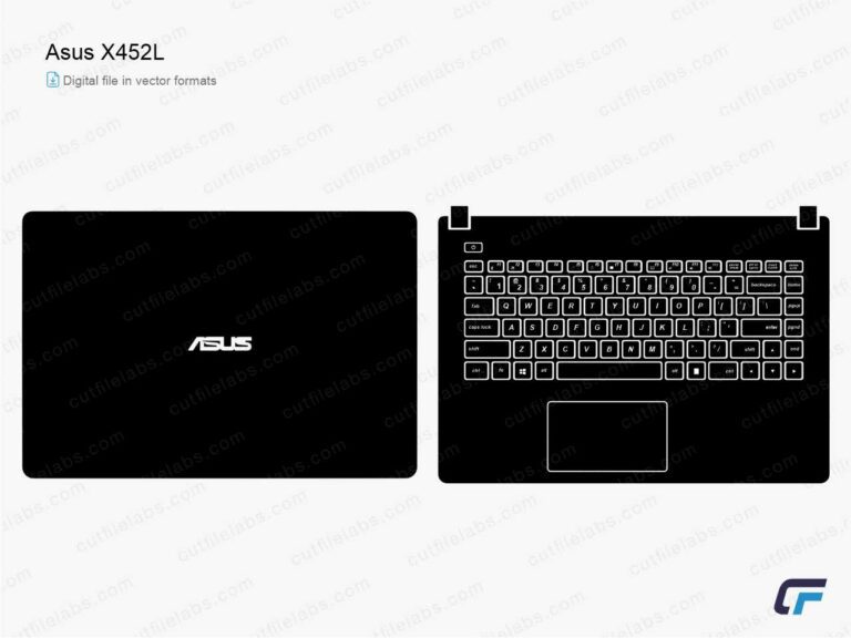 Asus X452L (2014) Cut File Template