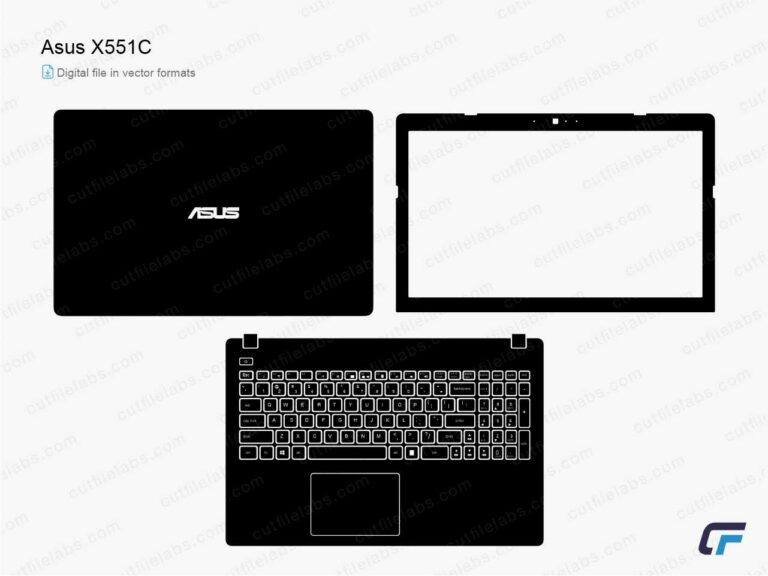 Asus X551C (2014) Cut File Template