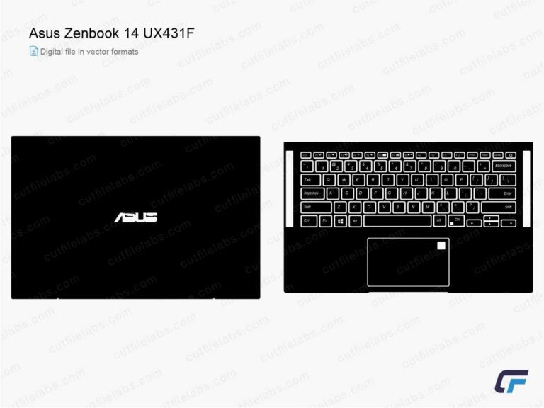 Asus ZenBook 14 UX431F (2019) Cut File Template