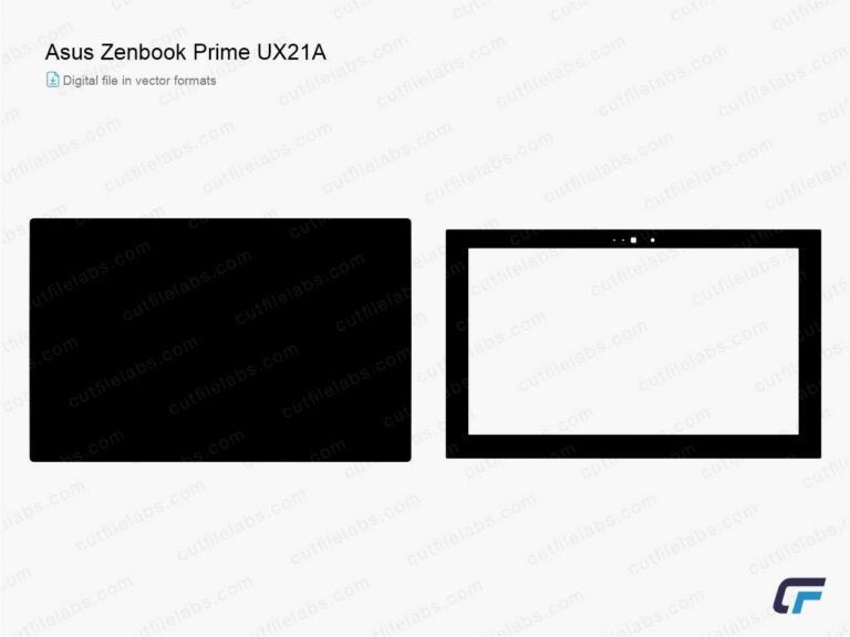 Asus ZenBook Prime UX21A (2012) Cut File Template