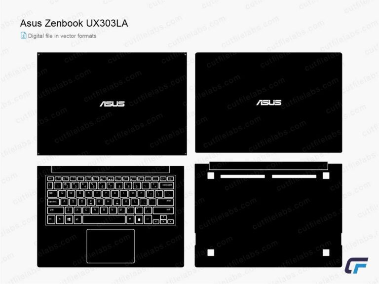Asus ZenBook UX303LA (2014) Cut File Template