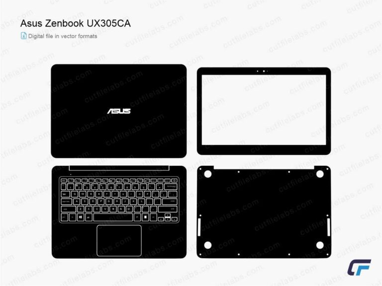 Asus ZenBook UX305CA (2016) Cut File Template