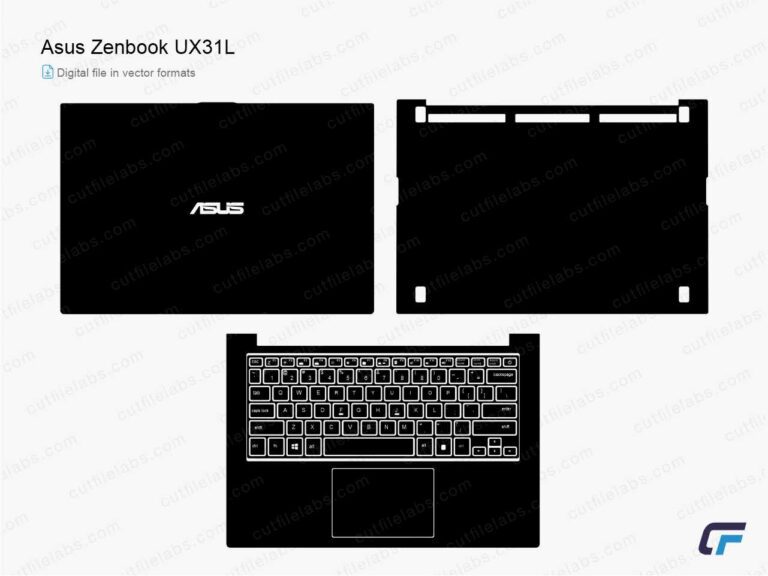 Asus ZenBook UX31L (2011) Cut File Template