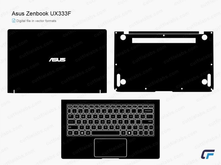 Asus ZenBook UX333F (2018) Cut File Template