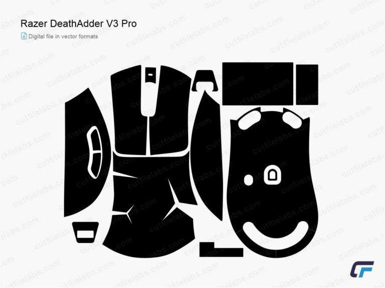 Razer DeathAdder V3 Pro (2022) Cut File Template