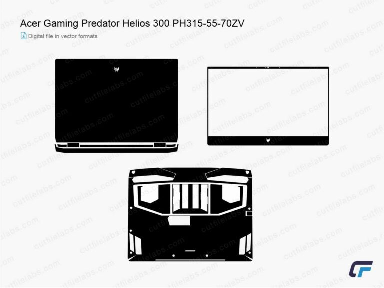 Acer Gaming Predator Helios 300 PH315-55-70ZV Cut File Template