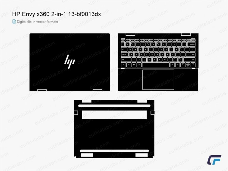 HP Envy x360 2-in-1 13-bf0013dx (2022) Cut File Template