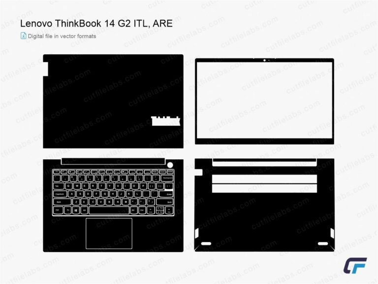 Lenovo ThinkBook 14 G2 ITL, ARE (2020) Cut File Template