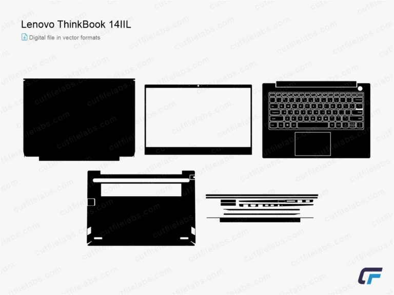 Lenovo ThinkBook 14IIL (2019) Cut File Template