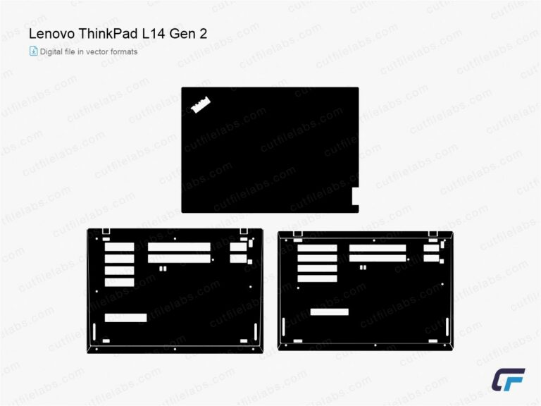 Lenovo ThinkPad L14 Gen 2 (2021) Cut File Template
