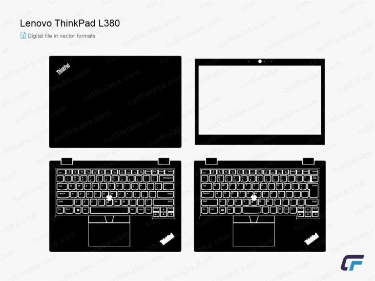 Lenovo ThinkPad L380 (2017) Cut File Template