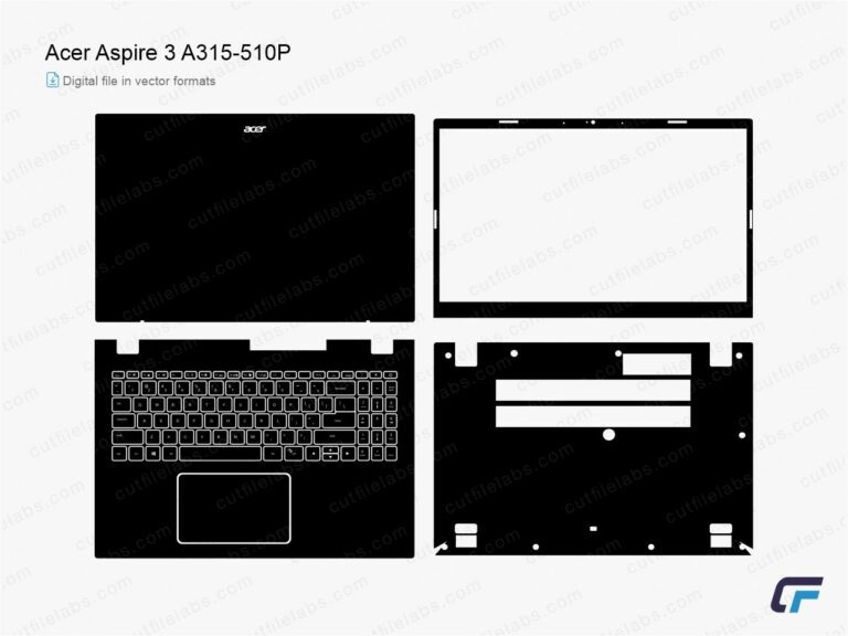 Acer Aspire 3 A315-510P (2023) Cut File Template